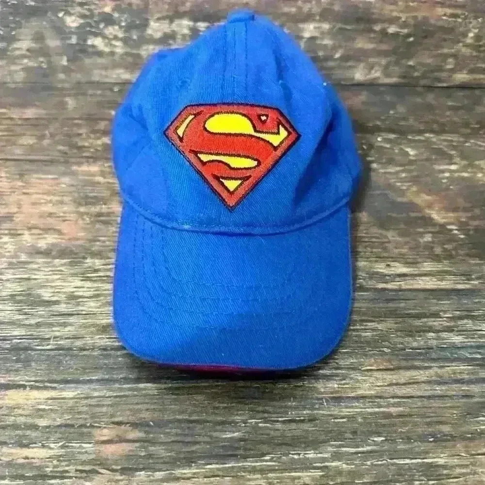 DC Comics Superman Blue Kids Boys Cap Size XS 2-4T